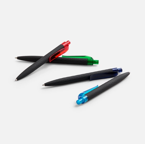 Ручка шариковая Prodir QS01 PRT-T Soft Touch, черная с красным Ручка шариковая Prodir QS01 PRT-T Soft Touch, черная с красным