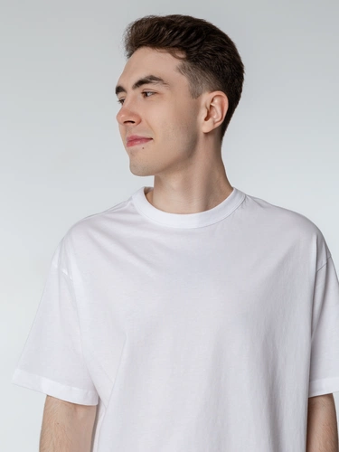 Футболка оверсайз мужская Boxy Men, белая Футболка оверсайз мужская Boxy Men, белая