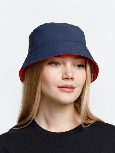 Панама Nylon двусторонняя, темно-синяя с красным Панама Nylon двусторонняя, темно-синяя с красным