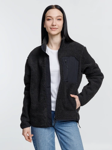 Куртка унисекс Fury, темно-серая (графит) Куртка унисекс Fury, темно-серая (графит)