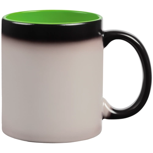 Кружка-хамелеон On Display, матовая, черная с зеленым Кружка-хамелеон On Display, матовая, черная с зеленым
