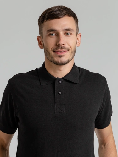 Рубашка поло мужская Virma Premium, черная Рубашка поло мужская Virma Premium, черная