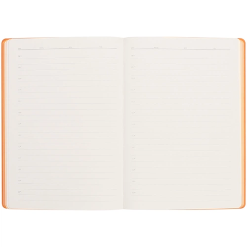 Ежедневник Flexpen Black, недатированный, черный со светло-оранжевым Ежедневник Flexpen Black, недатированный, черный со светло-оранжевым