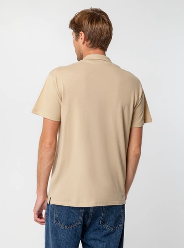 Рубашка поло мужская Summer 170, бежевая Рубашка поло мужская Summer 170, бежевая