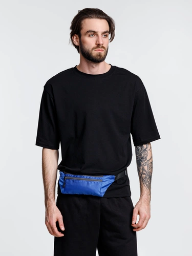 Спортивная поясная сумка Run for Fun, синяя Спортивная поясная сумка Run for Fun, синяя