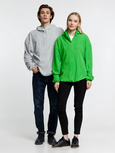 Анорак флисовый унисекс Fliska, зеленое яблоко Анорак флисовый унисекс Fliska, зеленое яблоко