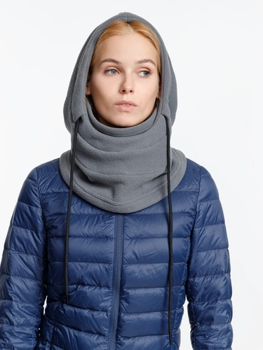 Балаклава-капюшон Nesse, серая Балаклава-капюшон Nesse, серая