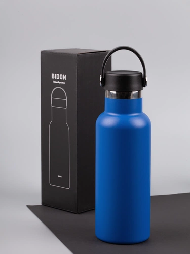 Термобутылка Bidon, синяя Термобутылка Bidon, синяя