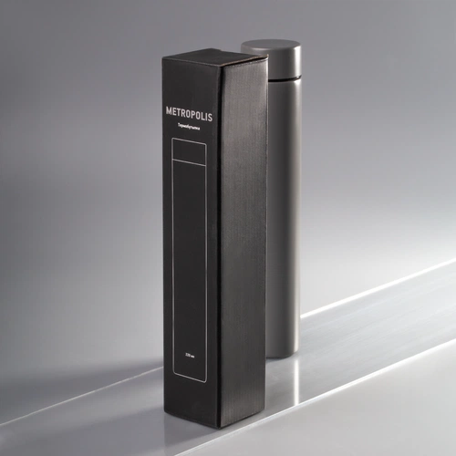 Термобутылка Metropolis, серая Термобутылка Metropolis, серая