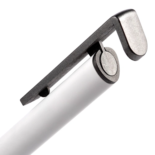 Ручка шариковая Standic с подставкой для телефона, белая Ручка шариковая Standic с подставкой для телефона, белая