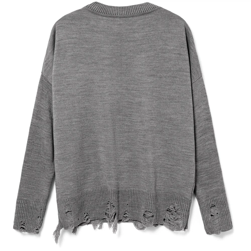 Джемпер оверсайз унисекс Grunge в сумке, серый Джемпер оверсайз унисекс Grunge в сумке, серый