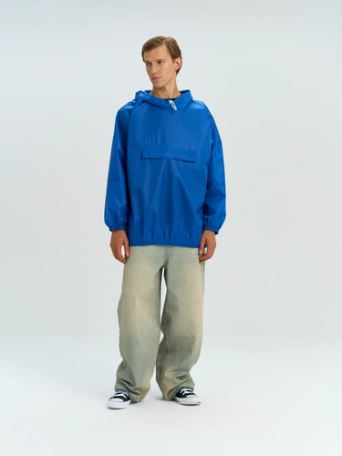 Дождевик-анорак Alatau, укороченный, синий, единый размер Дождевик-анорак Alatau, укороченный, синий, единый размер