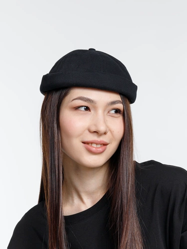 Кепка без козырька Marinero, черная Кепка без козырька Marinero, черная