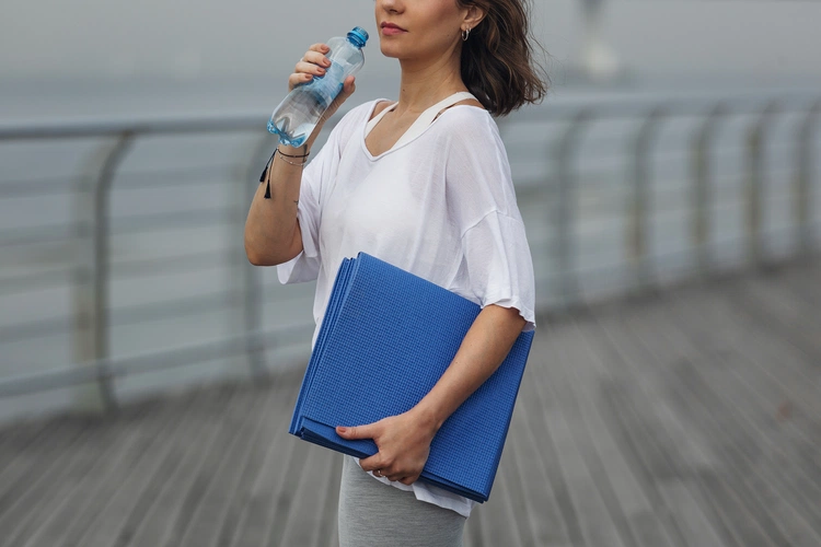 Складной коврик для занятий спортом Flatters, синий Складной коврик для занятий спортом Flatters, синий