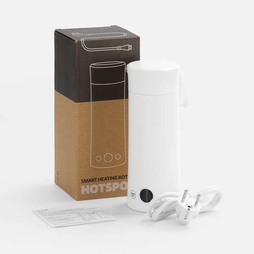 Смарт-бутылка с подогревом жидкости Hotspot, белая Смарт-бутылка с подогревом жидкости Hotspot, белая