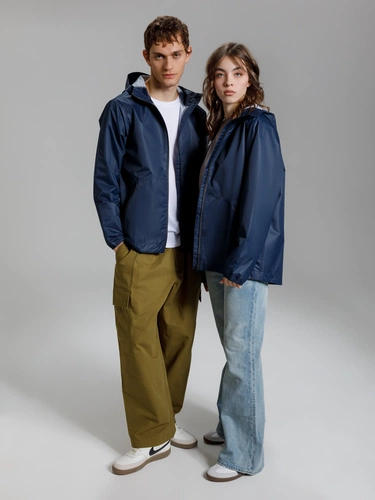 Куртка унисекс Nordvind DWR, темно-синяя Куртка унисекс Nordvind DWR, темно-синяя