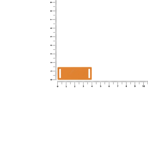 Лейбл из ПВХ Kova, оранжевый Лейбл из ПВХ Kova, оранжевый