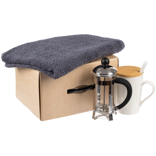 Коробка Matter High Light, крафт с черной ручкой Коробка Matter High Light, крафт с черной ручкой