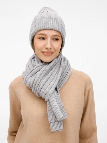 Шапка Bellish, светло-серый меланж Шапка Bellish, светло-серый меланж