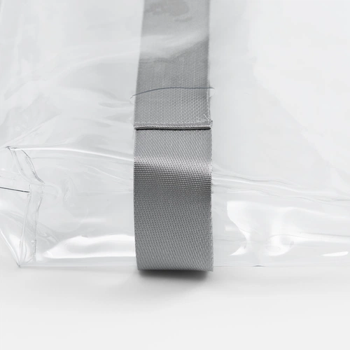 Шопер Clear Fest, ver.2, прозрачный с серыми ручками Шопер Clear Fest, ver.2, прозрачный с серыми ручками