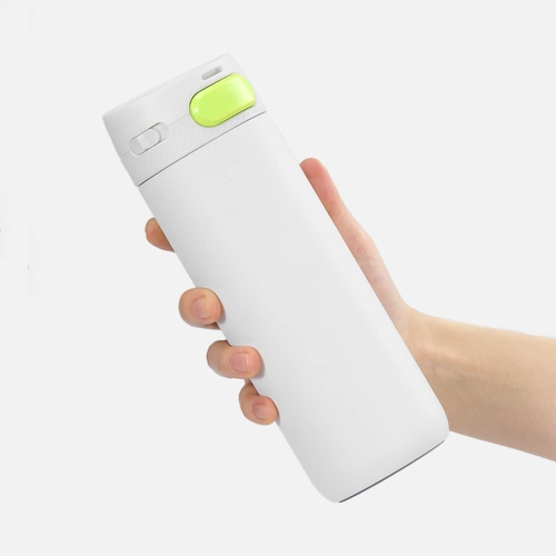 Термостакан X1 с цветной кнопкой, белый с желтым Термостакан X1 с цветной кнопкой, белый с желтым