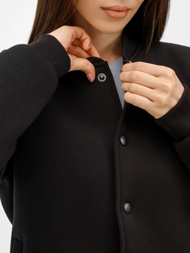 Бомбер унисекс AtmosWear, черный Бомбер унисекс AtmosWear, черный