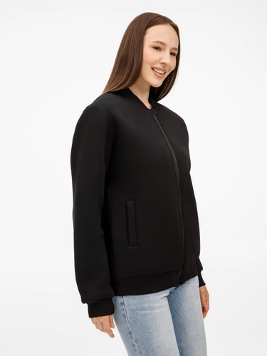 Бомбер унисекс Estado, черный Бомбер унисекс Estado, черный