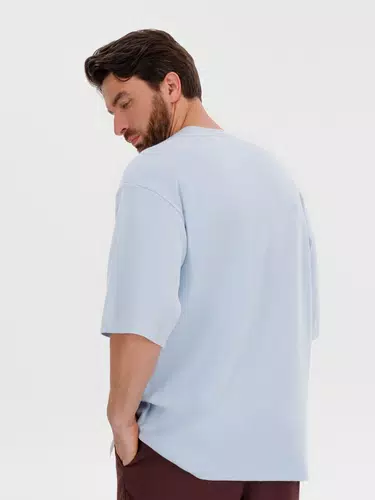 Джемпер с коротким рукавом Siluetti Volumica, светло-голубой Джемпер с коротким рукавом Siluetti Volumica, светло-голубой