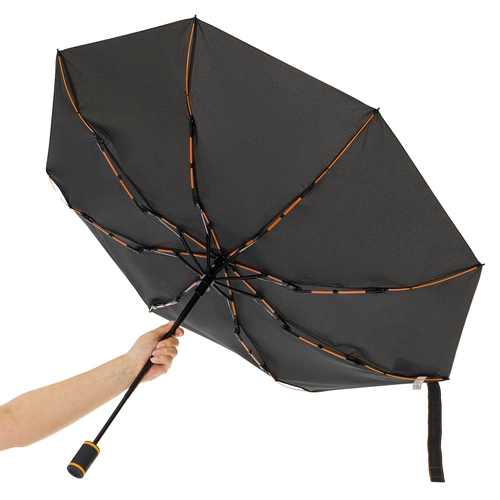 Зонт складной AOC Mini с цветными спицами, оранжевый Зонт складной AOC Mini с цветными спицами, оранжевый