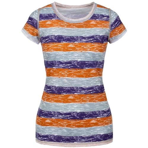 Футболка женская «Амазонка» двусторонняя, оранжевая с фиолетовым Футболка женская «Амазонка» двусторонняя, оранжевая с фиолетовым