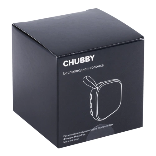 Беспроводная колонка Chubby, серая с голубым Беспроводная колонка Chubby, серая с голубым