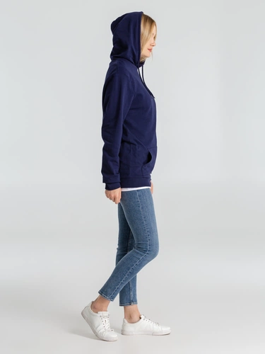 Толстовка с капюшоном унисекс Hoodie, темно-синяя Толстовка с капюшоном унисекс Hoodie, темно-синяя
