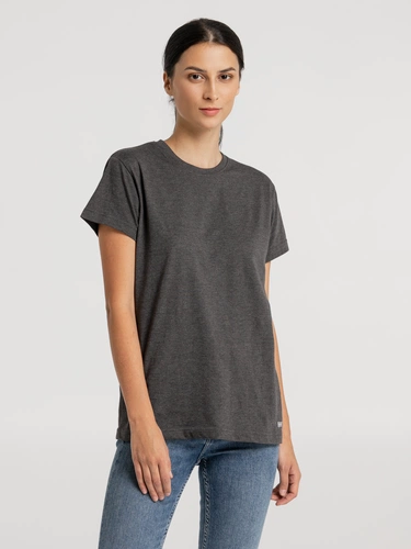 Футболка унисекс Firm Wear, черный меланж Футболка унисекс Firm Wear, черный меланж