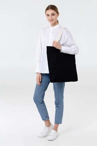 Холщовая сумка Shelty, черная Холщовая сумка Shelty, черная