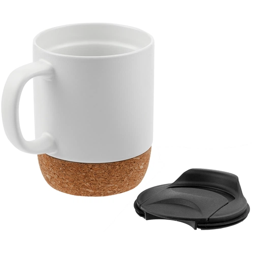 Кружка с пробковой подставкой Corky Walk, белая Кружка с пробковой подставкой Corky Walk, белая
