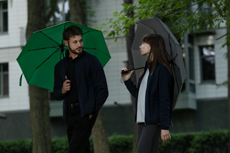 Зонт складной Monsoon, зеленый Зонт складной Monsoon, зеленый