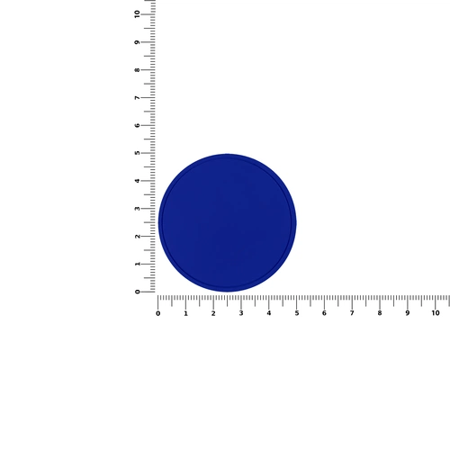 Лейбл ПВХ Dzeta Round, L, синий Лейбл ПВХ Dzeta Round, L, синий