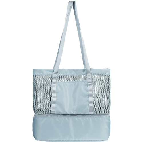 Шопер с термоотделением Verkko, серо-голубой Шопер с термоотделением Verkko, серо-голубой