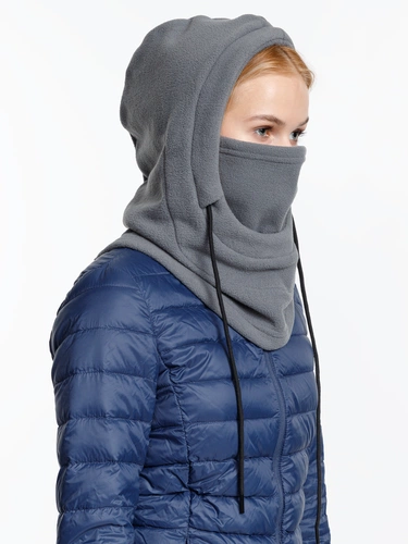 Балаклава-капюшон Nesse, серая Балаклава-капюшон Nesse, серая