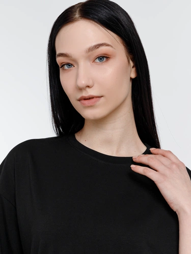 Футболка оверсайз унисекс Big Haul, черная Футболка оверсайз унисекс Big Haul, черная