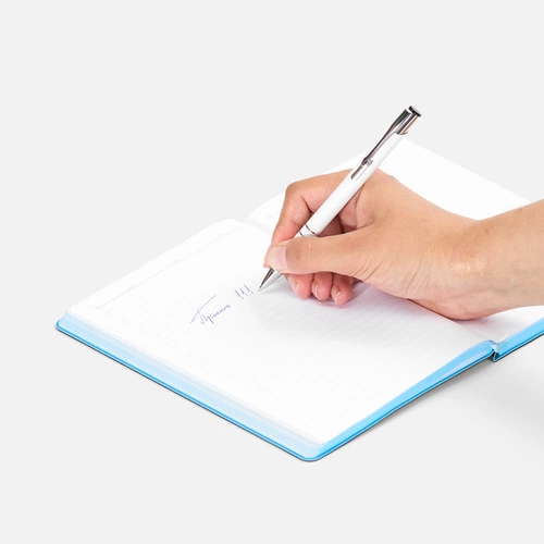 Ручка шариковая Keskus, белая Ручка шариковая Keskus, белая