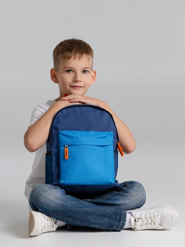 Рюкзак детский Kiddo, синий с голубым Рюкзак детский Kiddo, синий с голубым