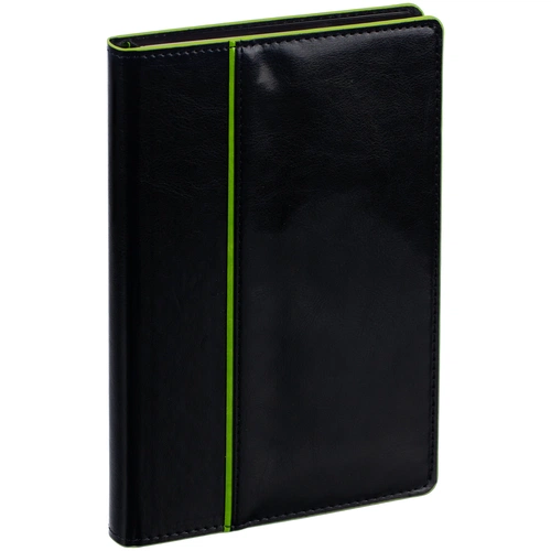 Ежедневник Alanis, недатированный, черный с зеленым Ежедневник Alanis, недатированный, черный с зеленым