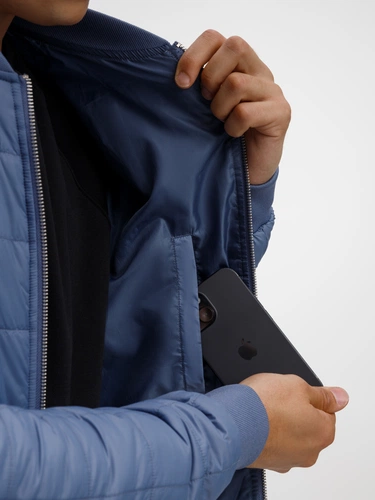 Куртка унисекс Warmbridge, синяя (джинс) Куртка унисекс Warmbridge, синяя (джинс)