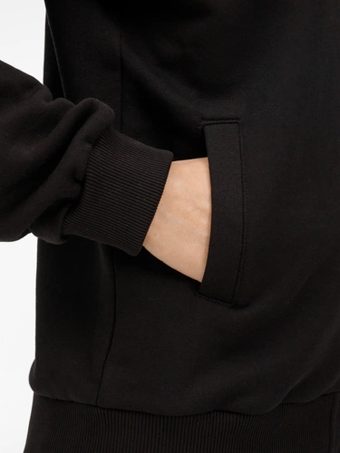 Бомбер унисекс Nuppu, черный Бомбер унисекс Nuppu, черный