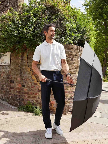 Зонт-трость Stormshield, черный Зонт-трость Stormshield, черный