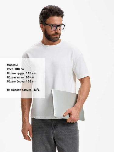 Футболка унисекс Durington, белая Футболка унисекс Durington, белая