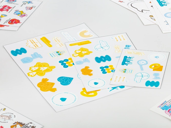 Наклейки UV-DTF Stiker Pack на заказ, S Наклейки UV-DTF Stiker Pack на заказ, S