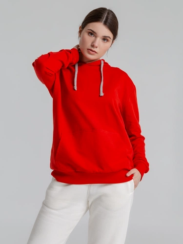 Толстовка с капюшоном Unit Kirenga, красная Толстовка с капюшоном Unit Kirenga, красная