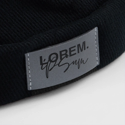 Кепка без козырька Marinero, черная с кастомизацией Кепка без козырька Marinero, черная с кастомизацией